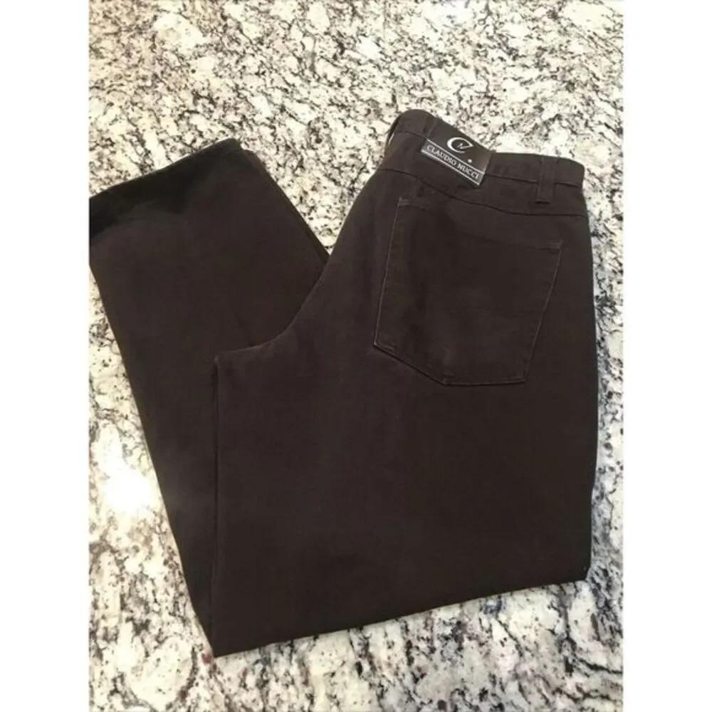 Claudio Nucci Classic Straight Jeans Brown Denim 38x32
